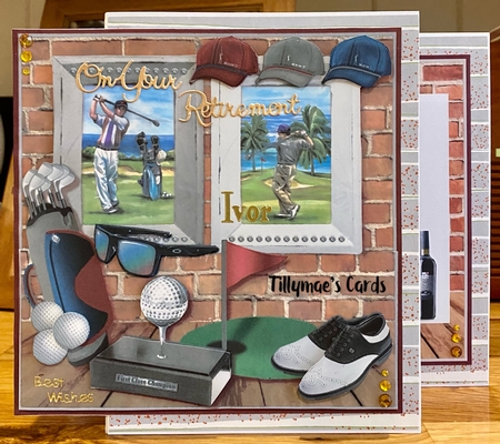Male Card Golf Mini Kit by Suzanne Kavanagh