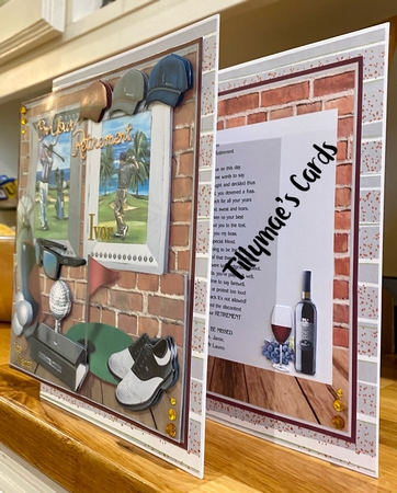 Male Card Golf Mini Kit by Suzanne Kavanagh