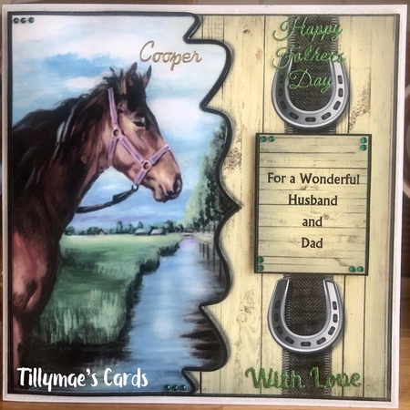 Male Card  Beautiful Horse  Mini Kit  by Suzanne Kavanagh