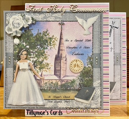 Confirmation / Communion Girl Decoupage Card Mini Kit by Suzanne Kavanagh