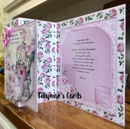 Sleepy Baby Girl - Decoupage Card Mini Kit by Suzanne Kavanagh