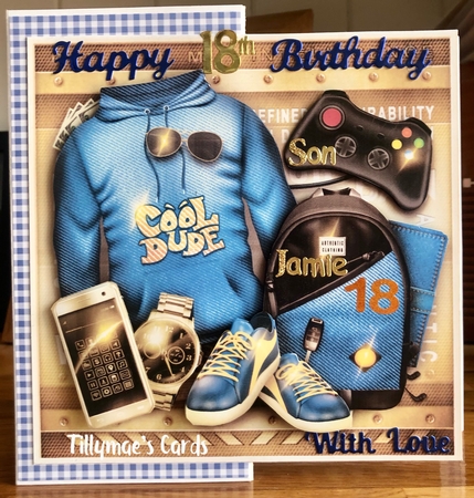 Male Jeans Print Card For All Occasions Mini Kit  by Suzanne Kavanagh