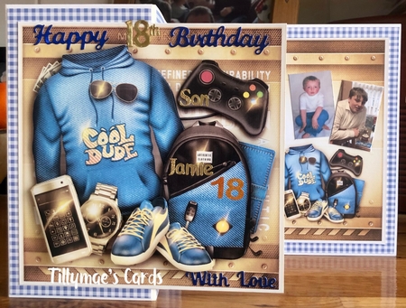 Male Jeans Print Card For All Occasions Mini Kit  by Suzanne Kavanagh