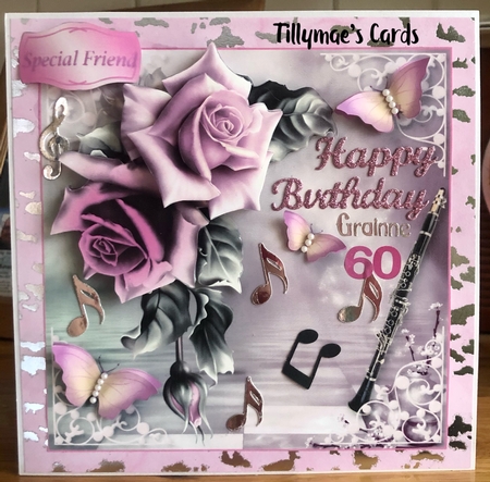 The Magic of Music, Clarinet - Decoupage Card Mini Kit by Suzanne Kavanagh
