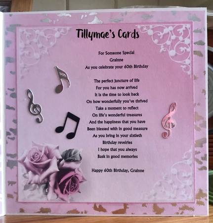 The Magic of Music, Clarinet - Decoupage Card Mini Kit by Suzanne Kavanagh