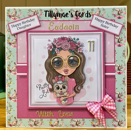 8x8 Pretty Girl Mini Kit - x6 A4 sheets  by Suzanne Kavanagh