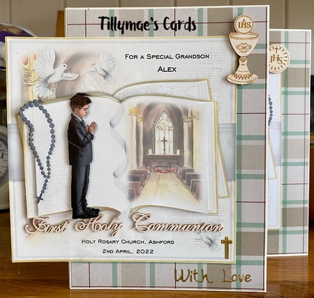 Boy Confirmation open Book Mini Kit  by Suzanne Kavanagh