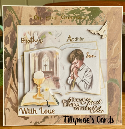 Boy Communion Open Book Mini Kit by Suzanne Kavanagh