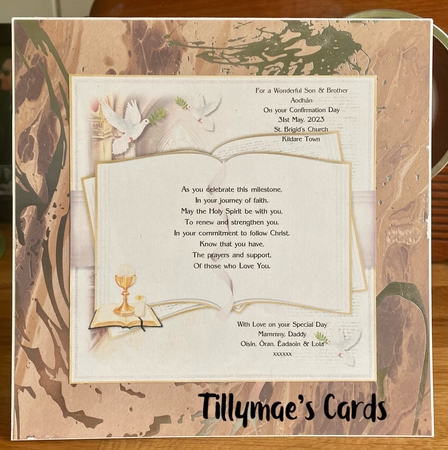 Boy Communion Open Book Mini Kit by Suzanne Kavanagh