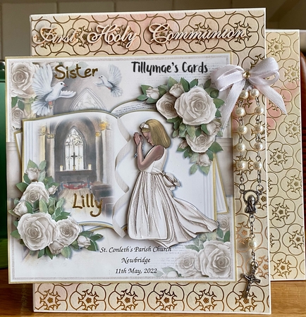 Girl Confirmation Open Book Mini Kit Neutral by Suzanne Kavanagh