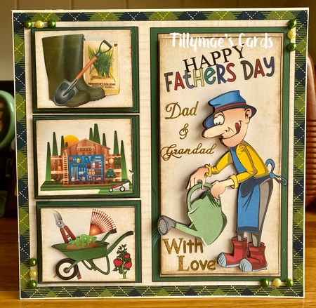 8x8 He loves his gardening birthday/fathers day mini kit by Suzanne Kavanagh