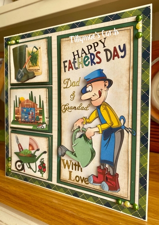 8x8 He loves his gardening birthday/fathers day mini kit by Suzanne Kavanagh