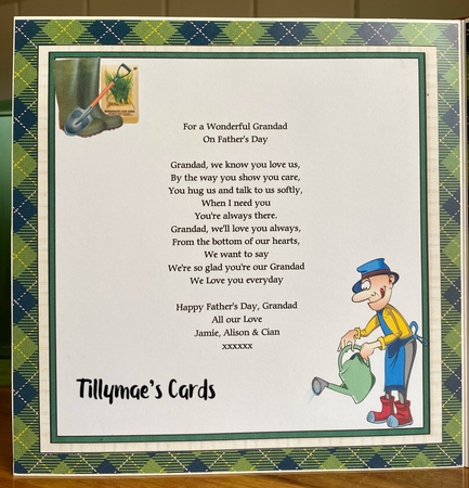 8x8 He loves his gardening birthday/fathers day mini kit by Suzanne Kavanagh