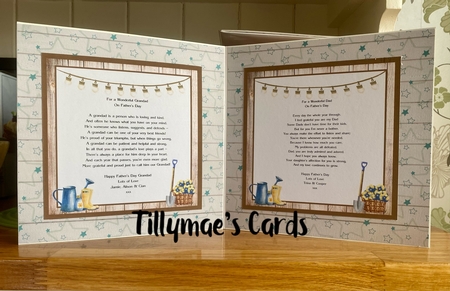 Male Gardener Decoupage Card Mini Kit 7x7 by Suzanne Kavanagh