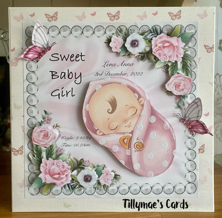 Pearl Framebaby Girl  Mini Kit by Suzanne Kavanagh