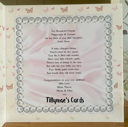 Pearl Framebaby Girl  Mini Kit by Suzanne Kavanagh