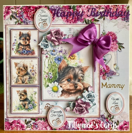 Yorkshire Terrier Puppy Collage Mini Page Kit by Suzanne Kavanagh