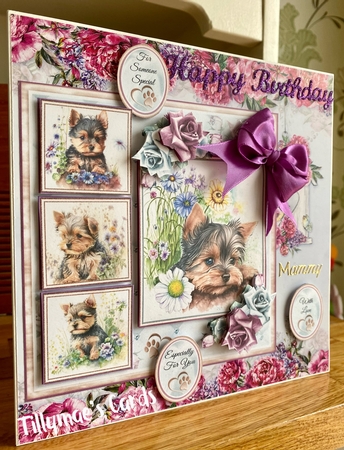 Yorkshire Terrier Puppy Collage Mini Page Kit by Suzanne Kavanagh