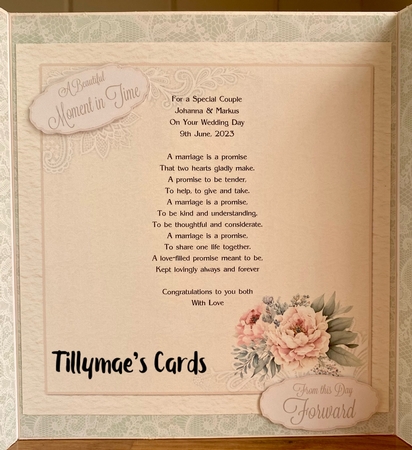 Forever Begins Today 11  7.75x7.75 Simply Cards  by Suzanne Kavanagh