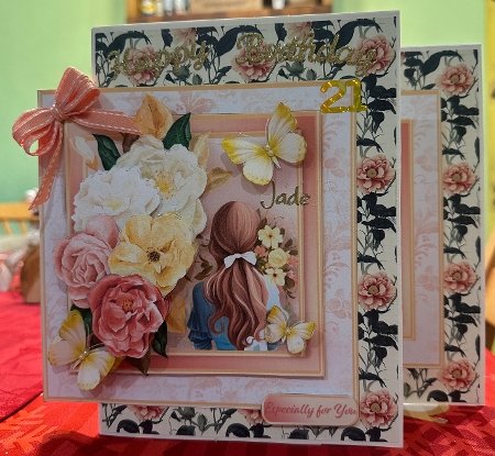 Picking Flowers - Decoupage Card Mini Kit by Suzanne Kavanagh