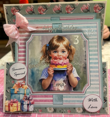 Watercolour Birthday Girl  by Suzanne Kavanagh