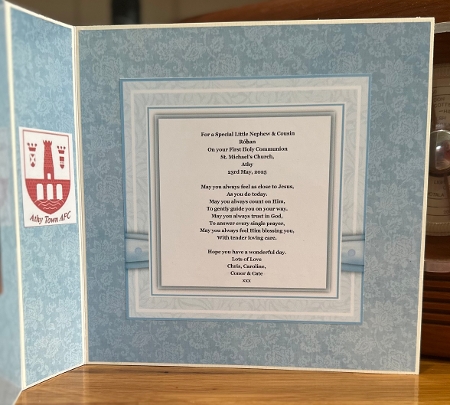 On Your First Holy Communion - Boy by Suzanne Kavanagh