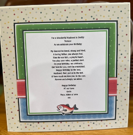 Fishing Forecast Mini Kit Birthday/Fathers Day by Suzanne Kavanagh
