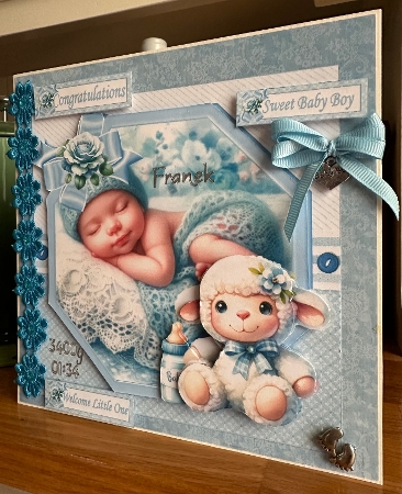 7x7 Sweet baby boy choice of four mini kit by Suzanne Kavanagh