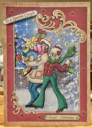 Christmas Shopping Topper & Decoupage by Suzanne Kavanagh
