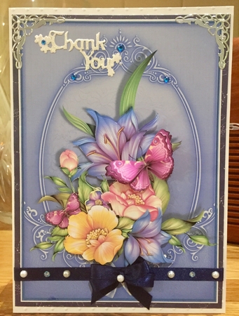 Floral Card Front Thank You by Suzanne Kavanagh