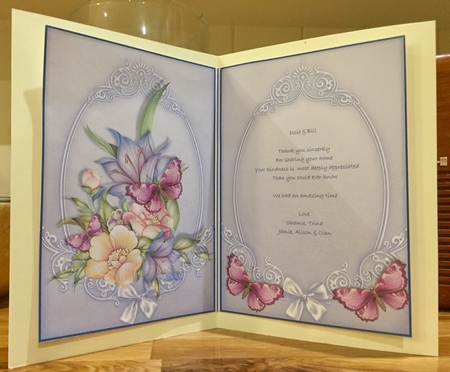 Insert to Floral Thank You/birthday Card by Suzanne Kavanagh