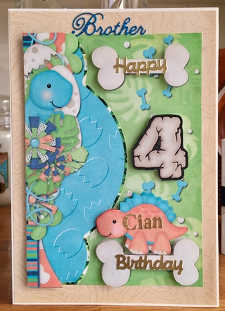 Dinosaur Birthday 5x7 by Suzanne Kavanagh