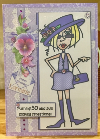 J.j Looks Sensational 40th or 50th Quick Card by Suzanne Kavanagh