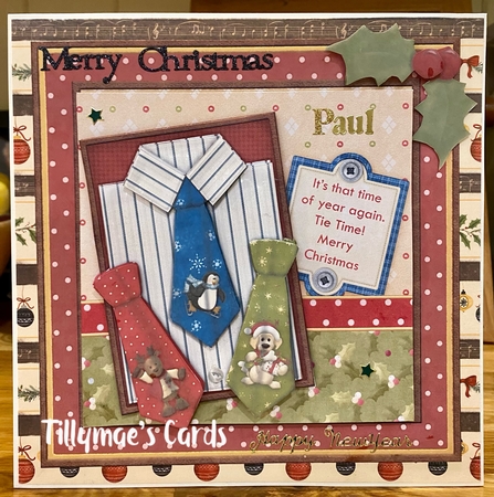 Christmas Time for Ties 8x8 Mini Kit for Men by Suzanne Kavanagh
