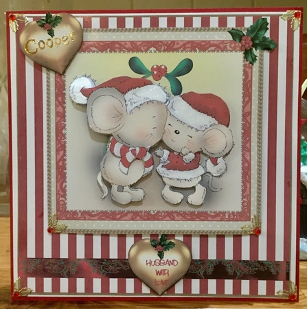 Merry Kissmas Card Front Kit by Suzanne Kavanagh