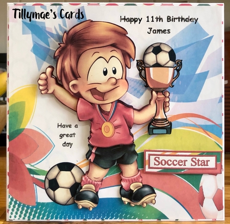 8x8 My Little Soccer Star Red Mini Kit by Suzanne Kavanagh