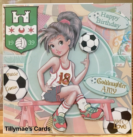 8x8 Tomboy Soccer Star Mini Kit by Suzanne Kavanagh