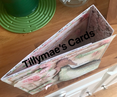 The Silk Green Dress Card Front Kit by Suzanne Kavanagh