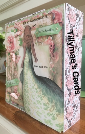 The Silk Green Dress Card Front Kit by Suzanne Kavanagh