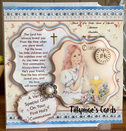 First Holy Communion Girl & Dove 8x8 Mini Kit by Suzanne Kavanagh