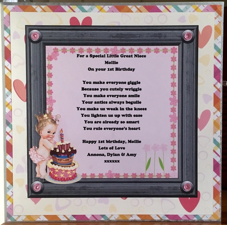 First Birthday - Girl by Suzanne Kavanagh
