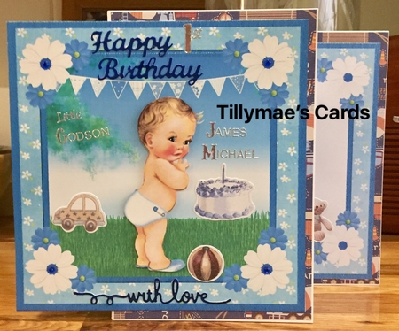 New Baby Boy Card Insert (blank) by Suzanne Kavanagh