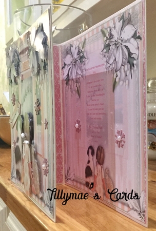 Little Girl Waiting For Christmas Card Front Kit by Suzanne Kavanagh