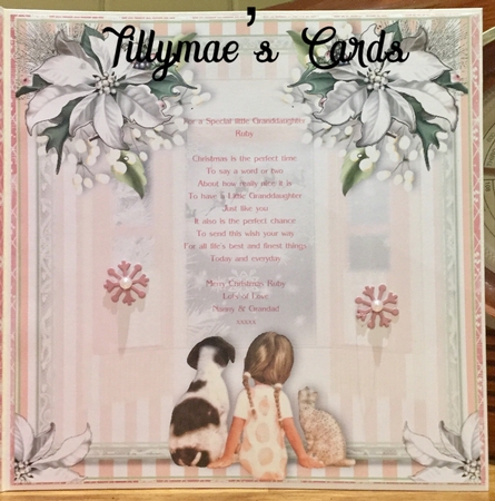 Little Girl Waiting For Christmas Card Front Kit by Suzanne Kavanagh