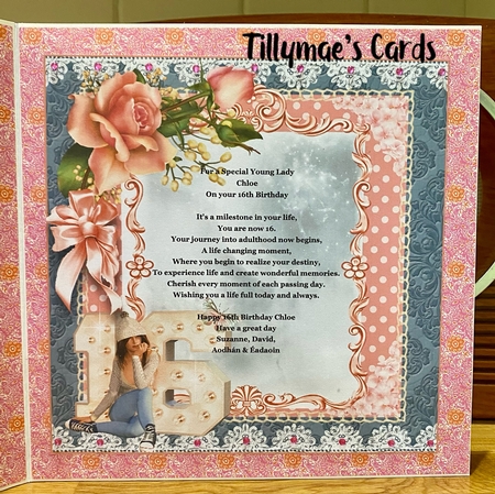 Sweet 16 card front Kit by Suzanne Kavanagh