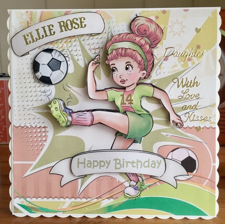 8x8 soccer star girl mini kit by Suzanne Kavanagh
