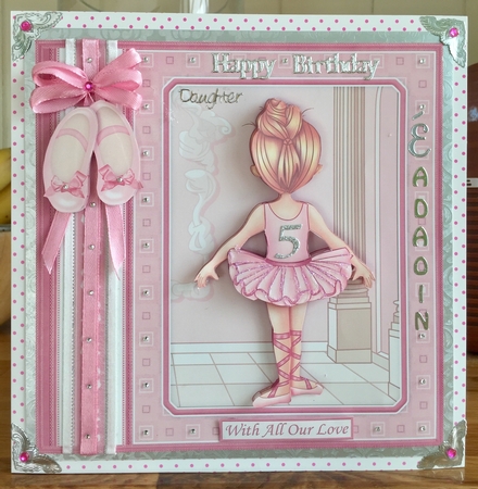LITTLE BALLERINA 7.5 Decoupage & Insert Mini Kit by Suzanne Kavanagh