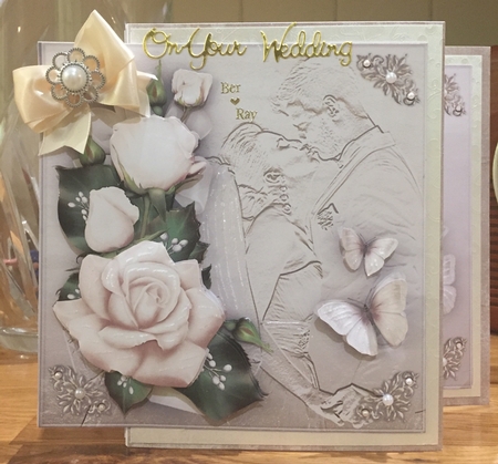 Wedding Anniversary Cream Card Mini Kit by Suzanne Kavanagh