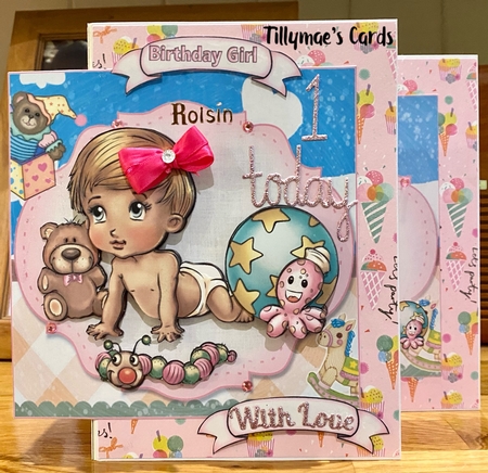 7x7 baby girl and her toys mini kit by Suzanne Kavanagh