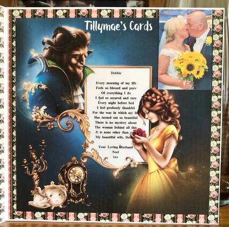Fairy Tales - The Enchanted Rose - Tale As Old As Time 1 - Special 3D Decoupage + Insert & Tag by Suzanne Kavanagh